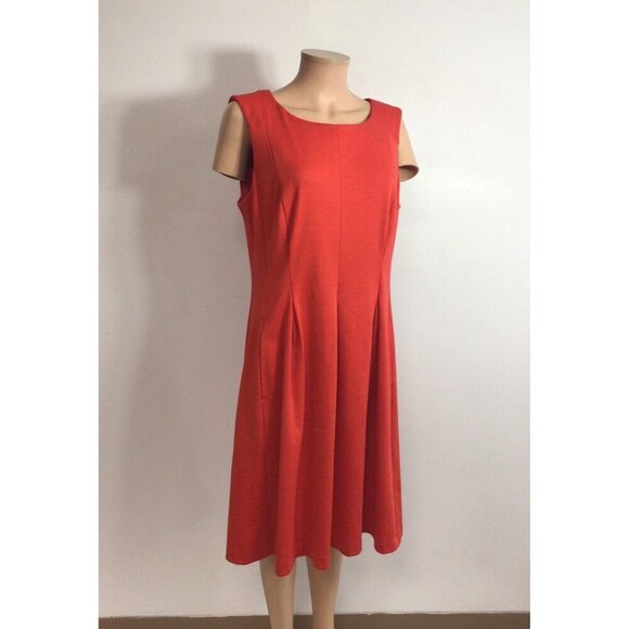 Connected Apparel Red Dress Womens 16 - Picture 7 of 9